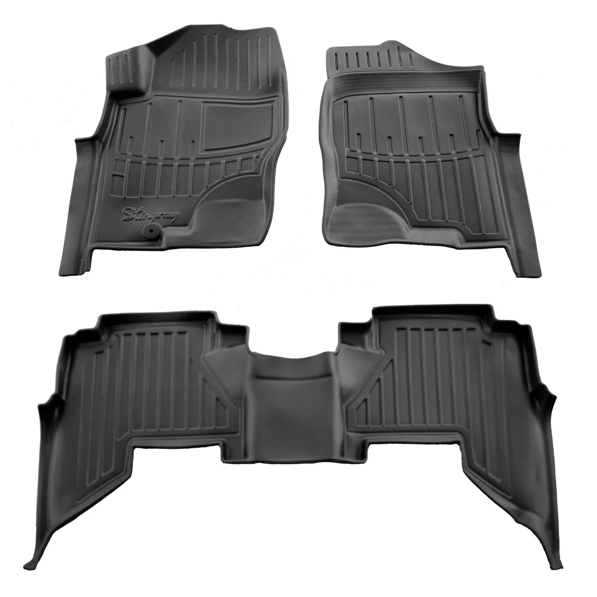 "Gummifußmatten Auto für Nissan Pathfinder III (R51) (2005-2010), 3D, passgenaue Autofußmatten image"