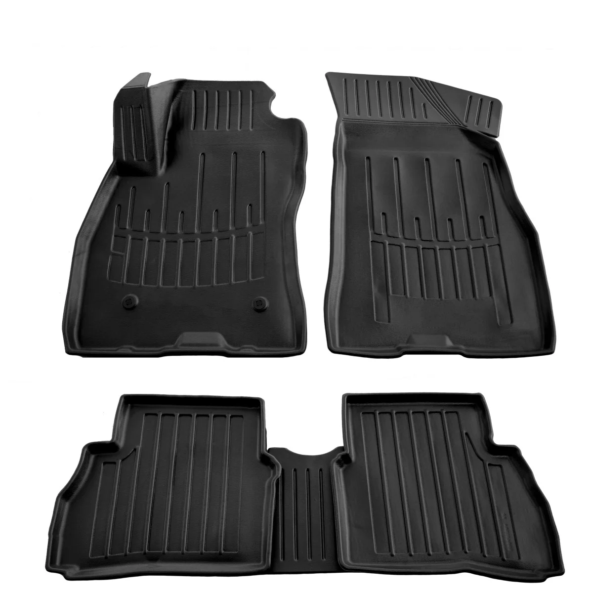 "Gummifußmatten Auto für OPEL Combo D (2011-2018), 3D Passagier-Version, passgenau, Polyurethan image"
