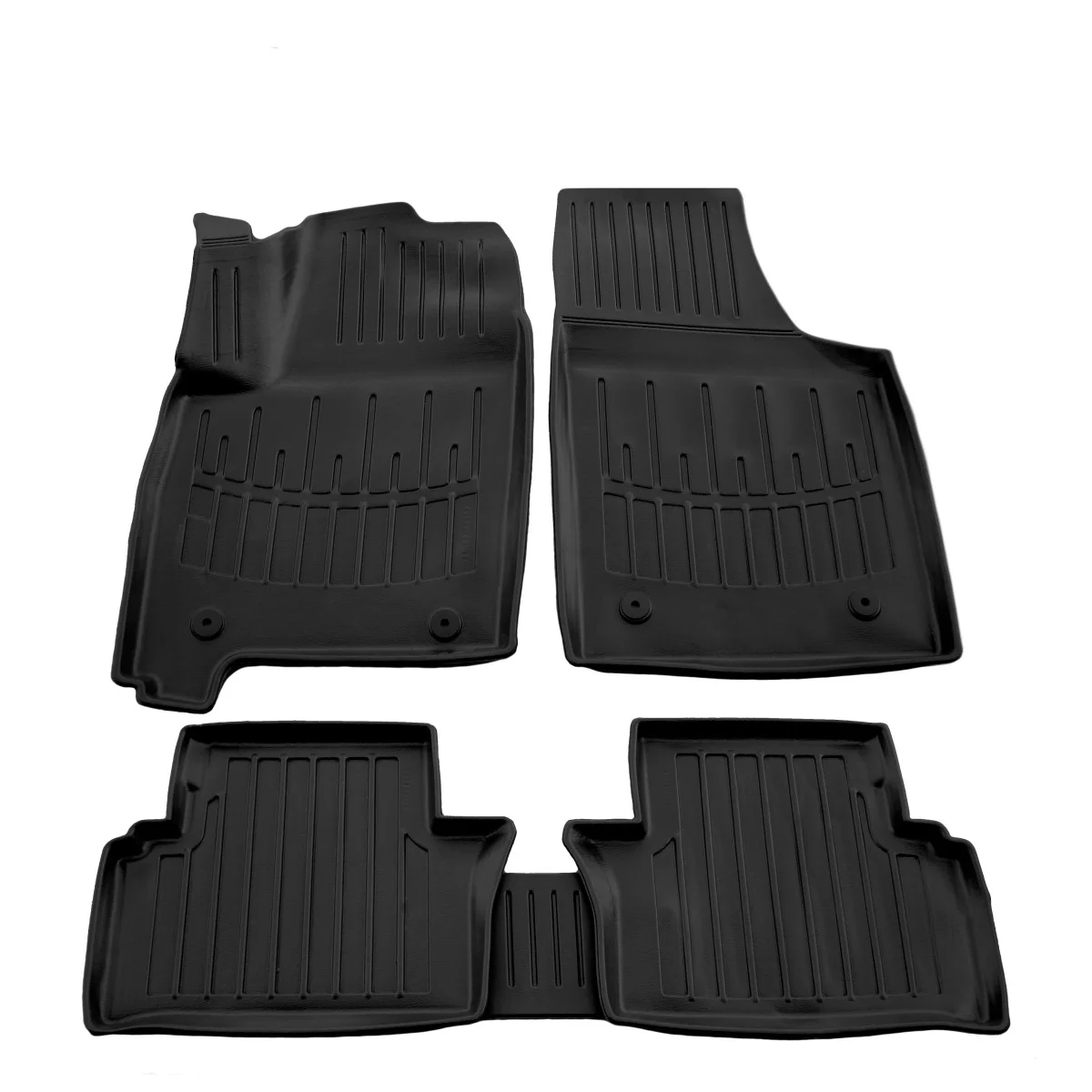 Gummifußmatten Auto für OPEL Meriva A (2002-2010), 3D Passform, Polyurethan, geruchlos