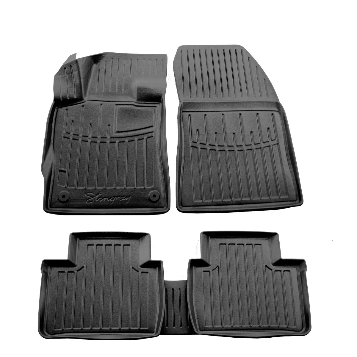 Fußmatten Auto 3D, passgenau für PEUGEOT 408 (P54) Crossover (2022-...), Gummi