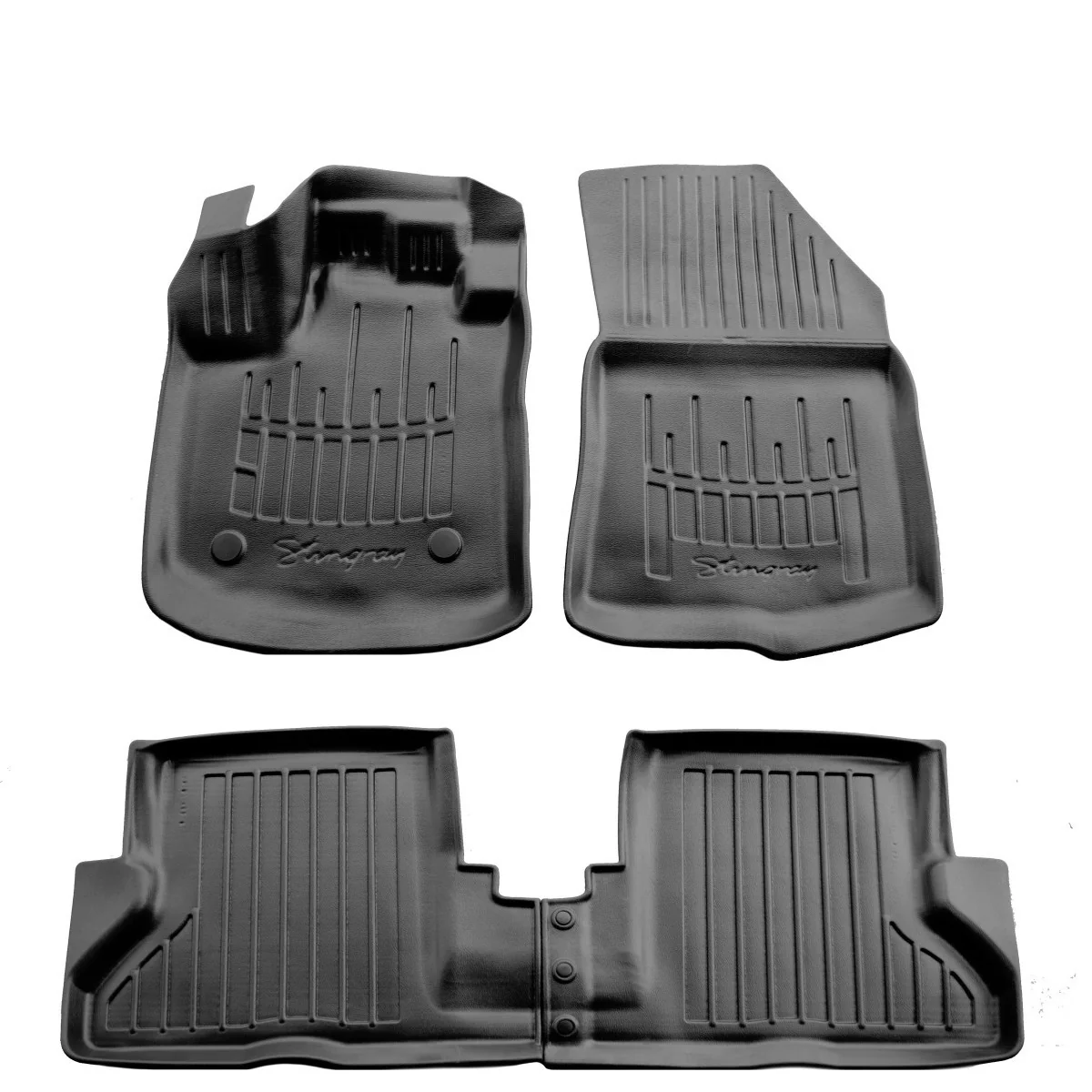 "Gummifußmatten Auto für RENAULT Dokker (2012-2021), 3D, passgenau, Polyurethan image"