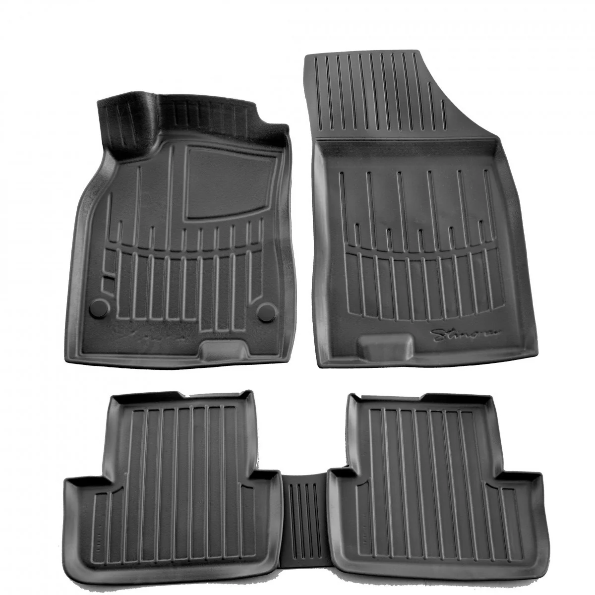 "Gummimatten Auto für Renault Fluence (2009-2015), 3D, passgenaue Autofußmatten image"