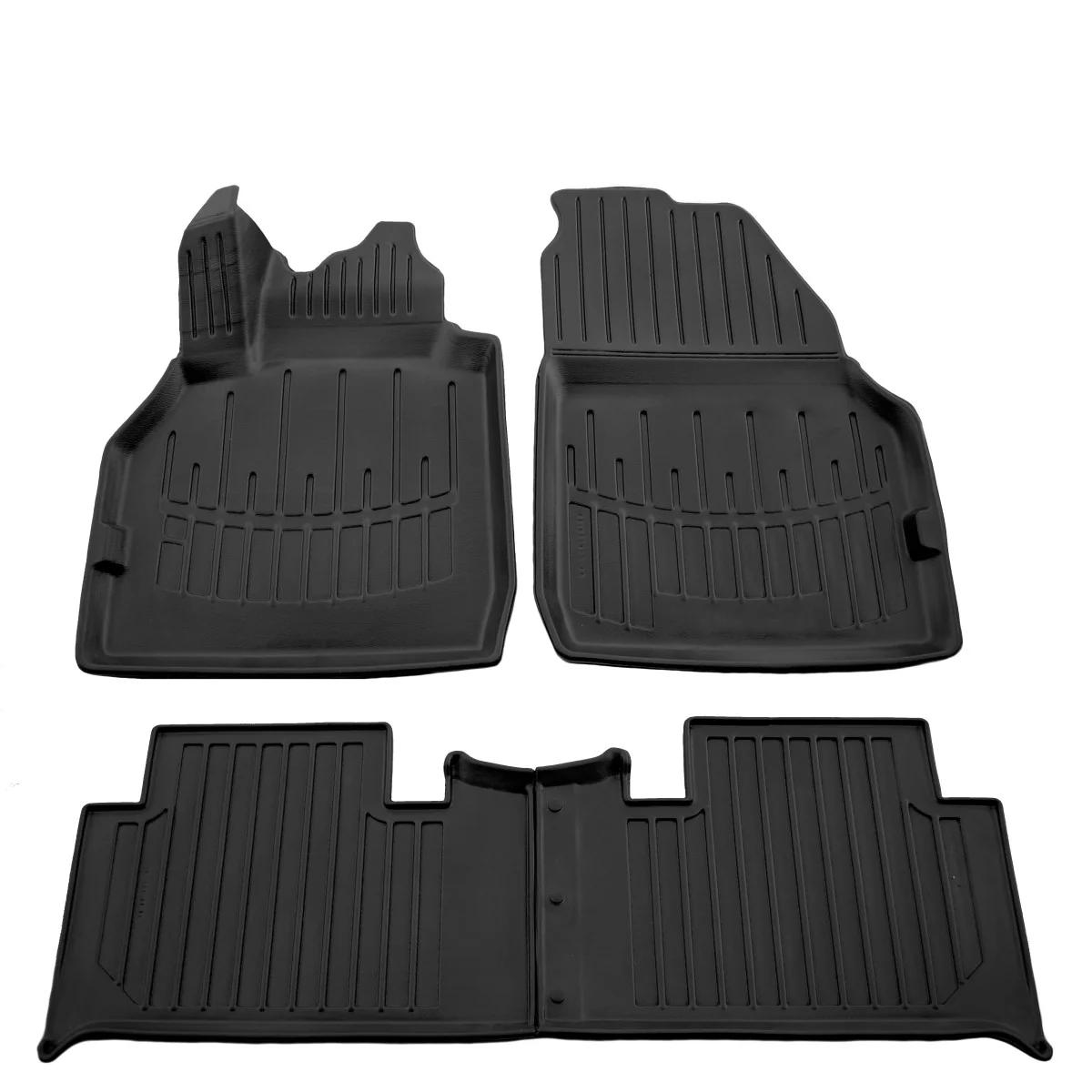 "Fußmatten Auto, Gummimatten 3D für Renault Grand Scenic (2003-2009), passgenau, Autofußmatten mit hohen Rändern image"