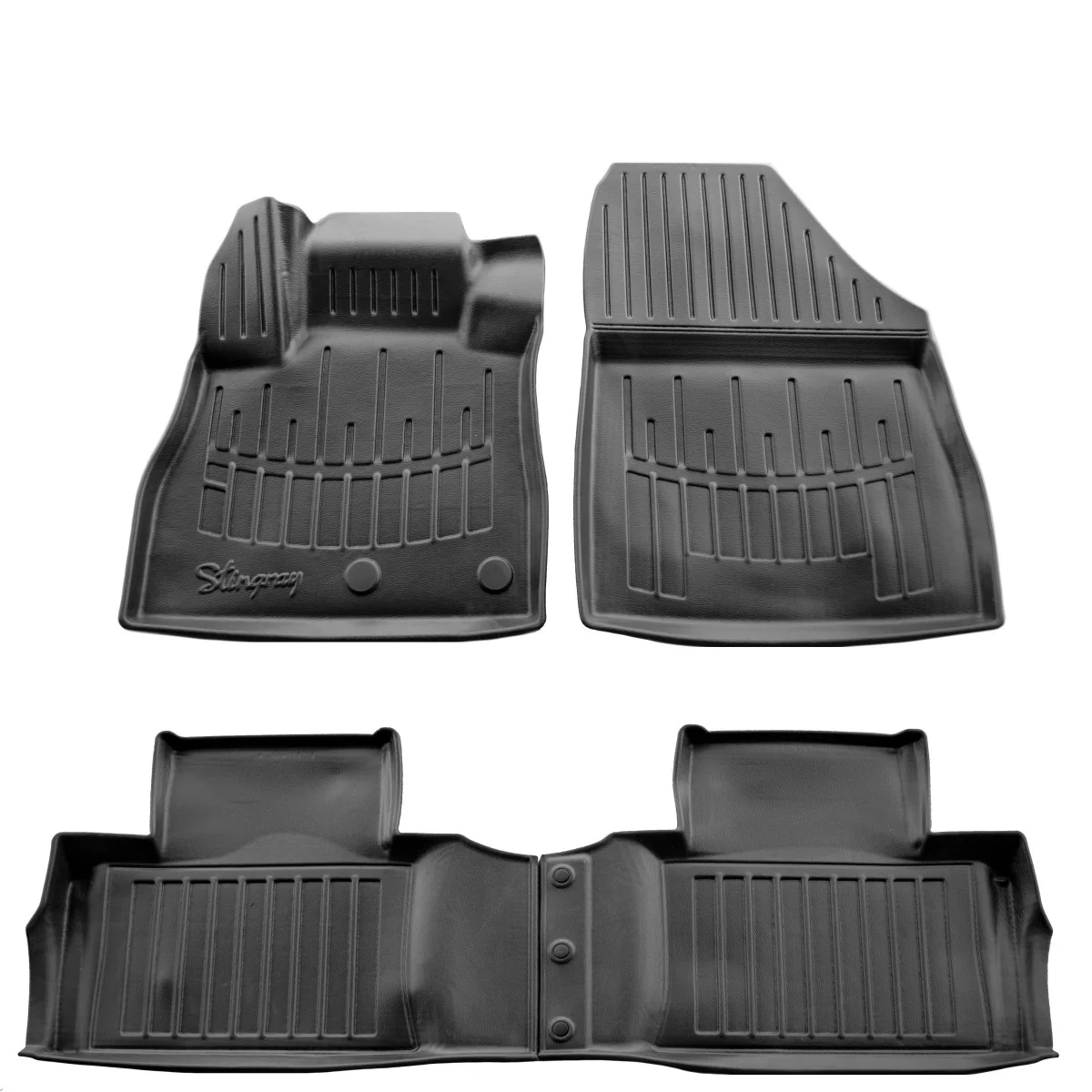 "Gummifußmatten Auto für RENAULT Grand Scenic (2016-2021), 3D, passgenau, Autofußmatten image"