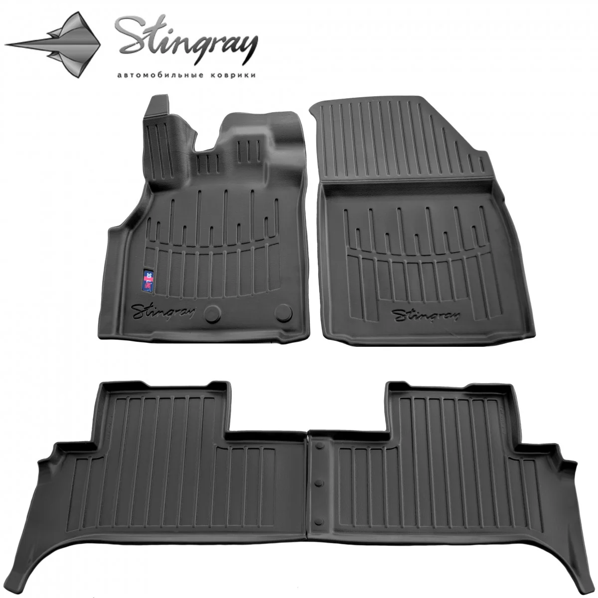 "Gummifußmatten Auto für Renault Scenic III (2009-2016), 3D, passgenau, mit hohem Rand, Polyurethan image"