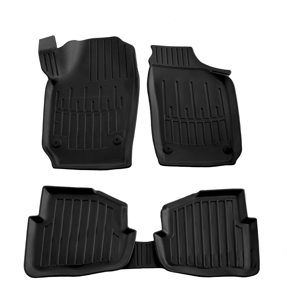 "Gummifußmatten Auto für SEAT Ibiza III (6L) (2002-2008), 3D, passgenau, mit hohem Rand image"
