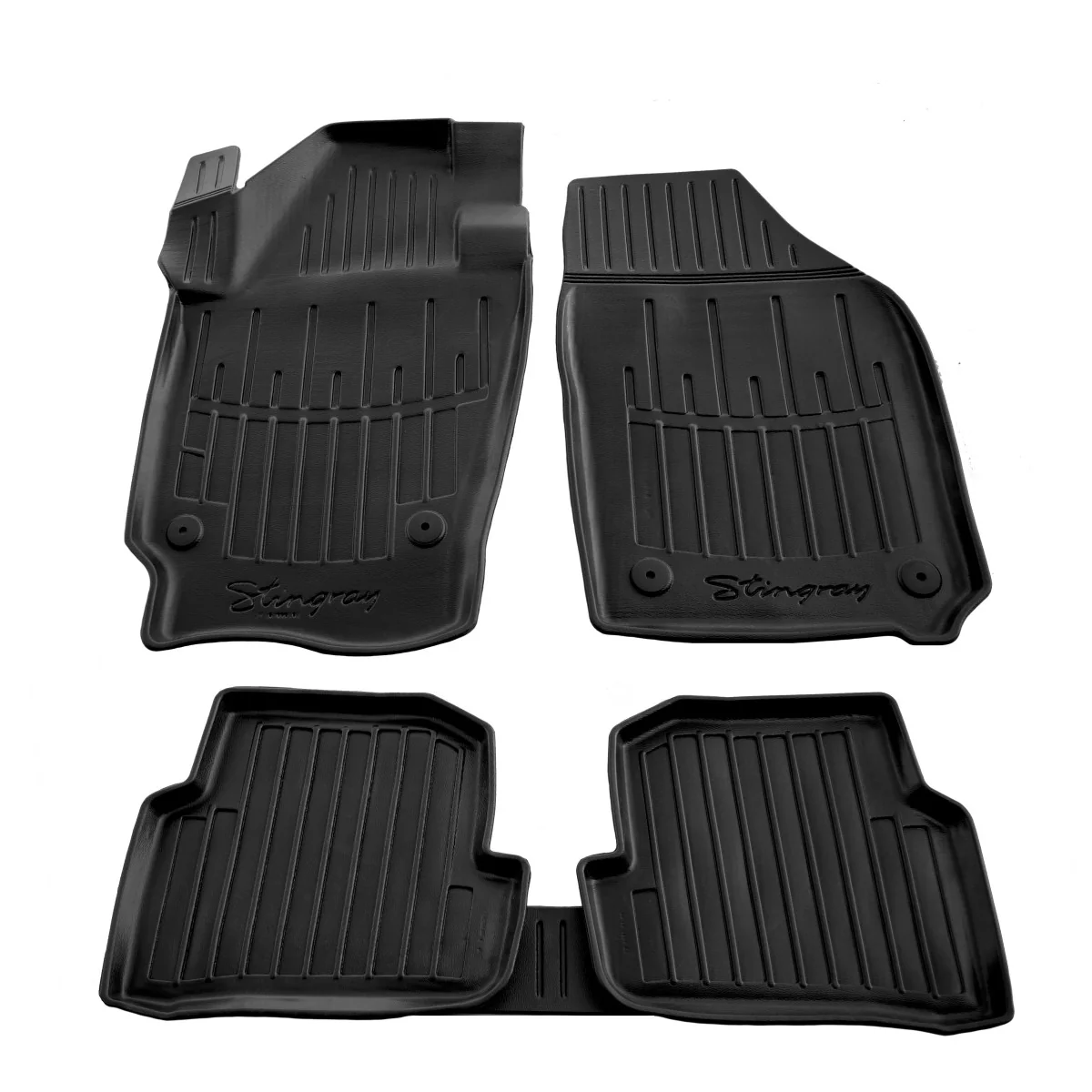 "3D Gummifußmatten Auto für SKODA Fabia III (NJ) (2014-2021), passgenau, geruchsneutral image"