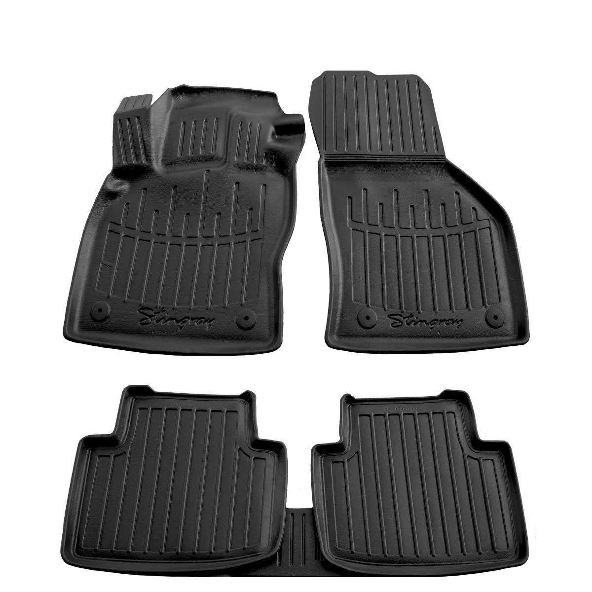 "Fußmatten Auto, Gummimatten 3D für SKODA Superb III (3V) (2015-2023), passgenau, Polyurethan image"