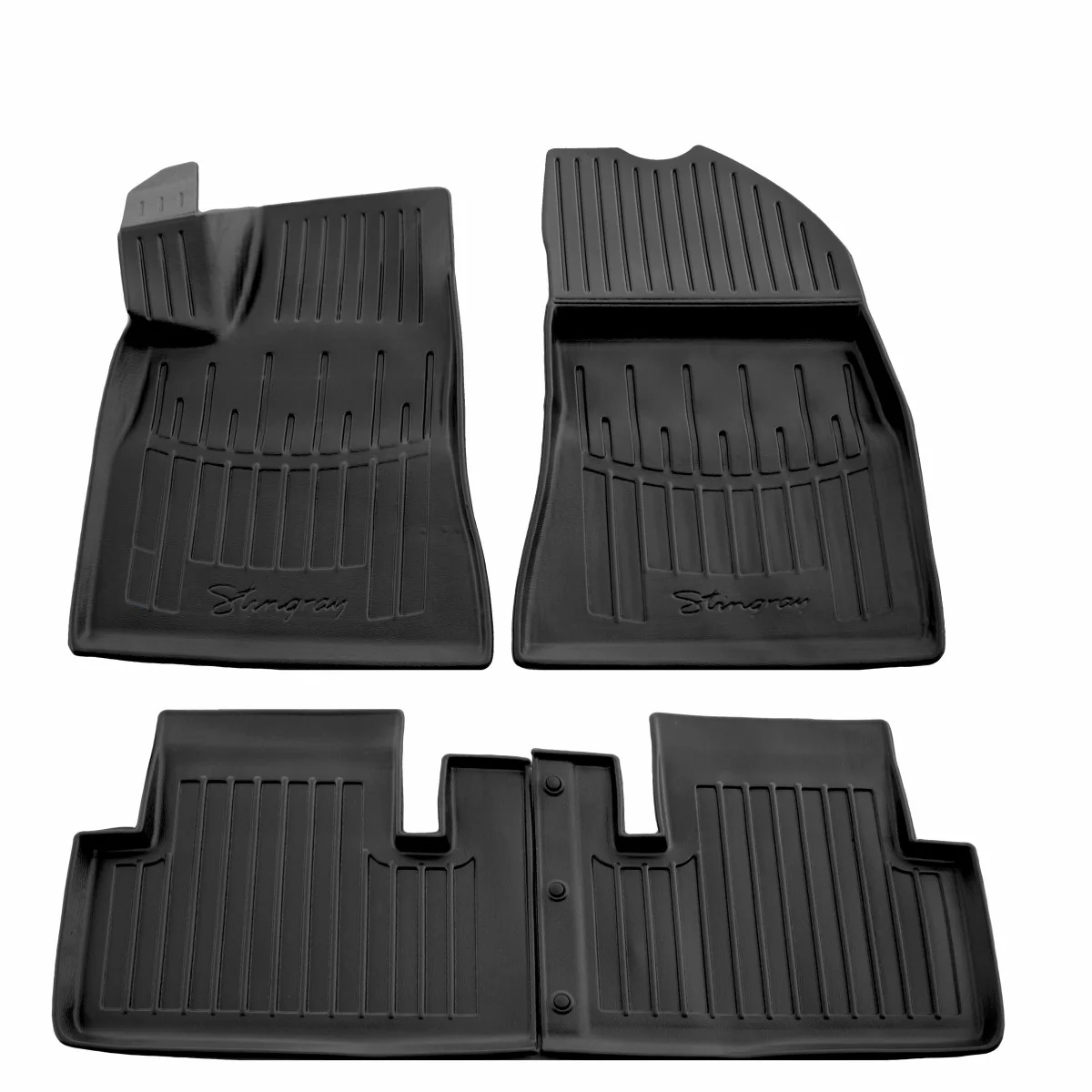 "Fußmatten Auto, Gummimatten 3D für TESLA Model 3 (2017-...), passgenau, Polyurethan image"