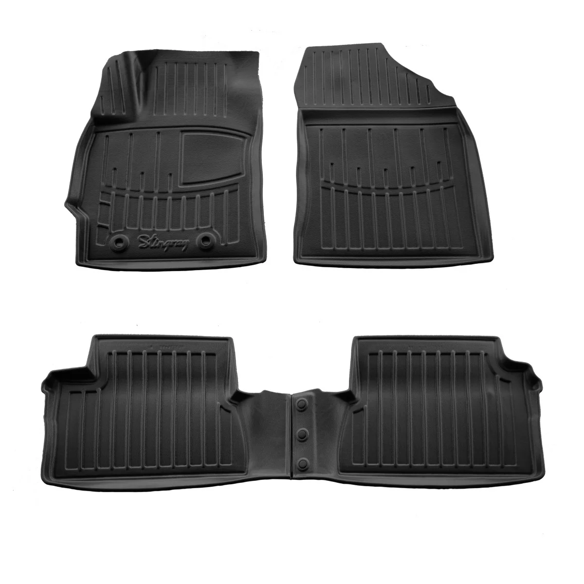 "Gummifußmatten Auto für Toyota Auris E180 (2012-2019), 3D, passgenau, Polyurethan, mit hohem Rand image"