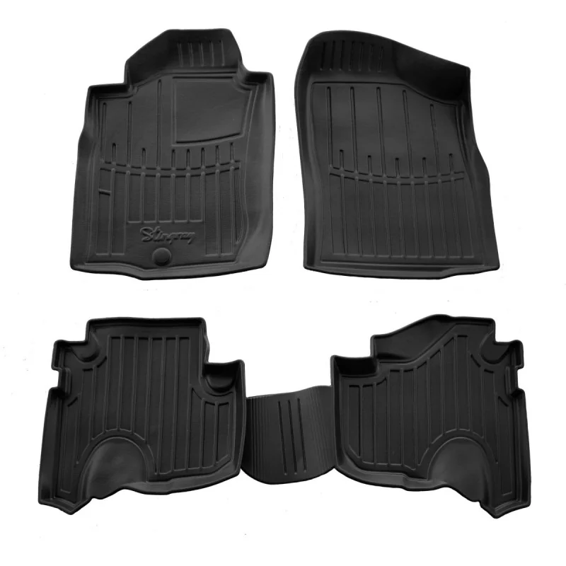 "Gummifußmatten Auto 3D für TOYOTA Land Cruiser Prado J90, 3-türig, 1996-2002, passgenaue Autofußmatten image"