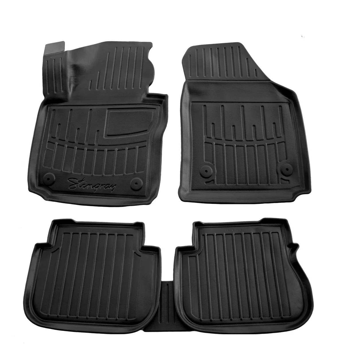 "Gummifußmatten Auto für VOLKSWAGEN Caddy III (2K) (2003–2020), 3 Türen, 3D, passgenau image"