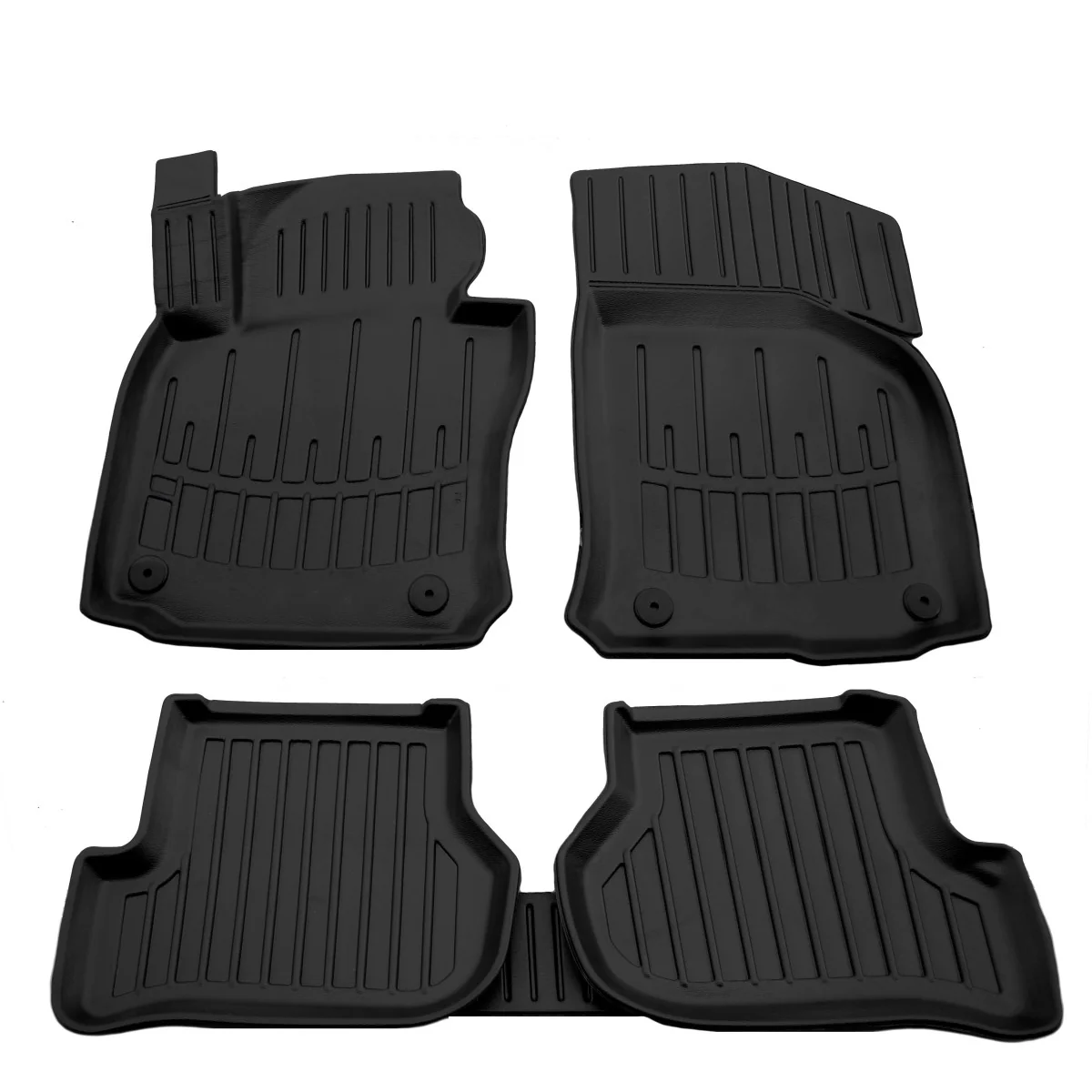 "Gummifußmatten Auto für VOLKSWAGEN Golf VI (2008-2012), 3D passgenau, mit hohem Rand image"