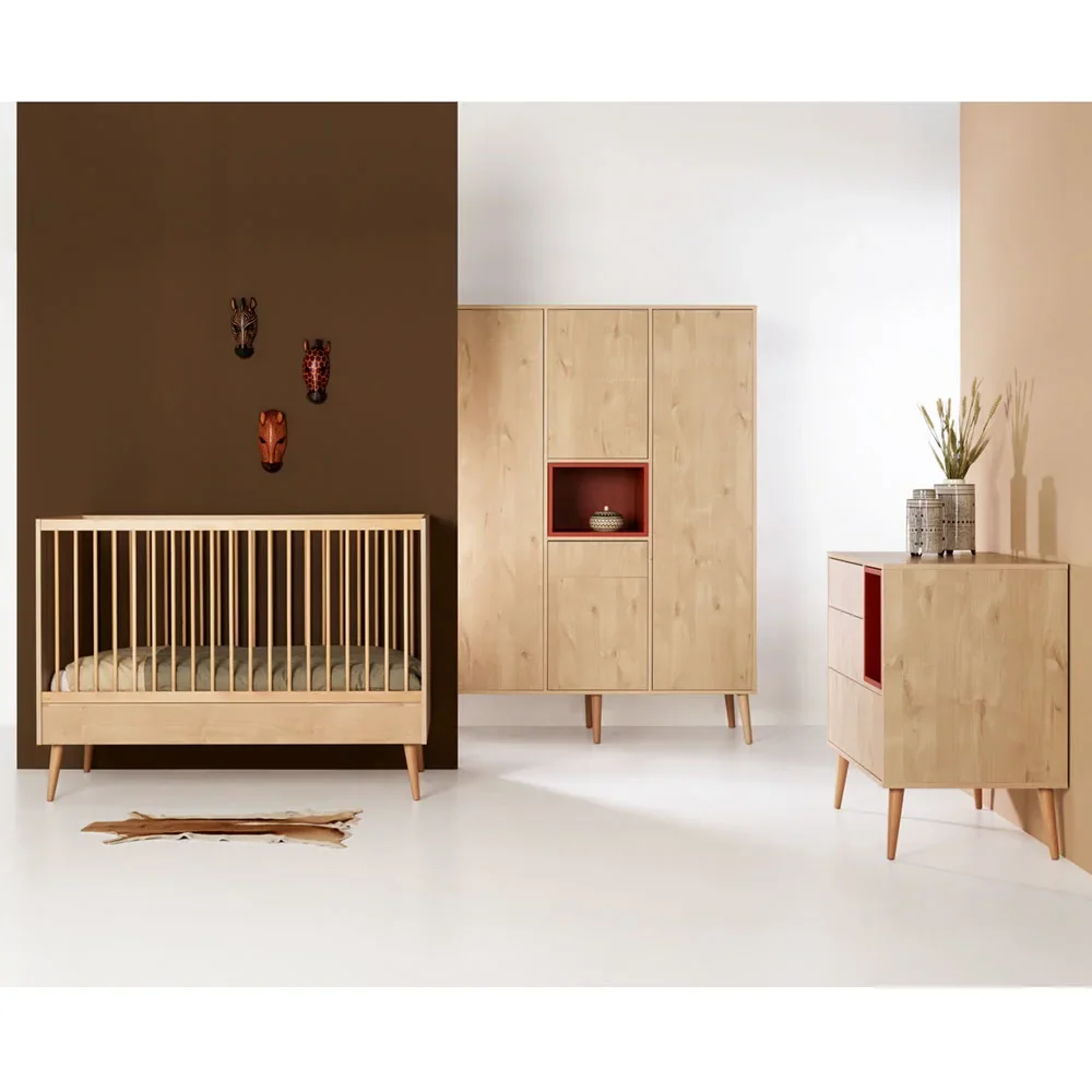 "Quax Cocoon Babybett Eiche natur Nachbildung 70 x 140 image"