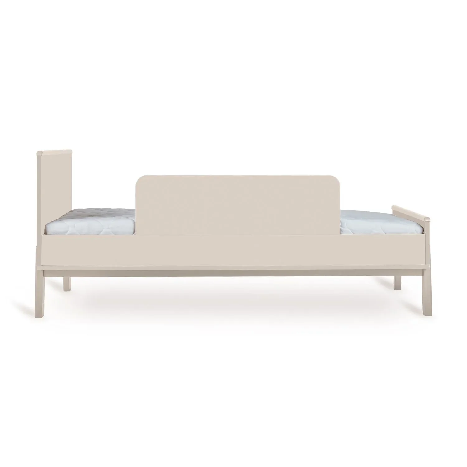 "Quax Ashi Junior Kit 170x70 cm – Nachhaltiges Umbauset für Ashi Babybett zum Juniorbett | Mit Nachttisch & Bettgitter-Option, Farbe: Ton image"