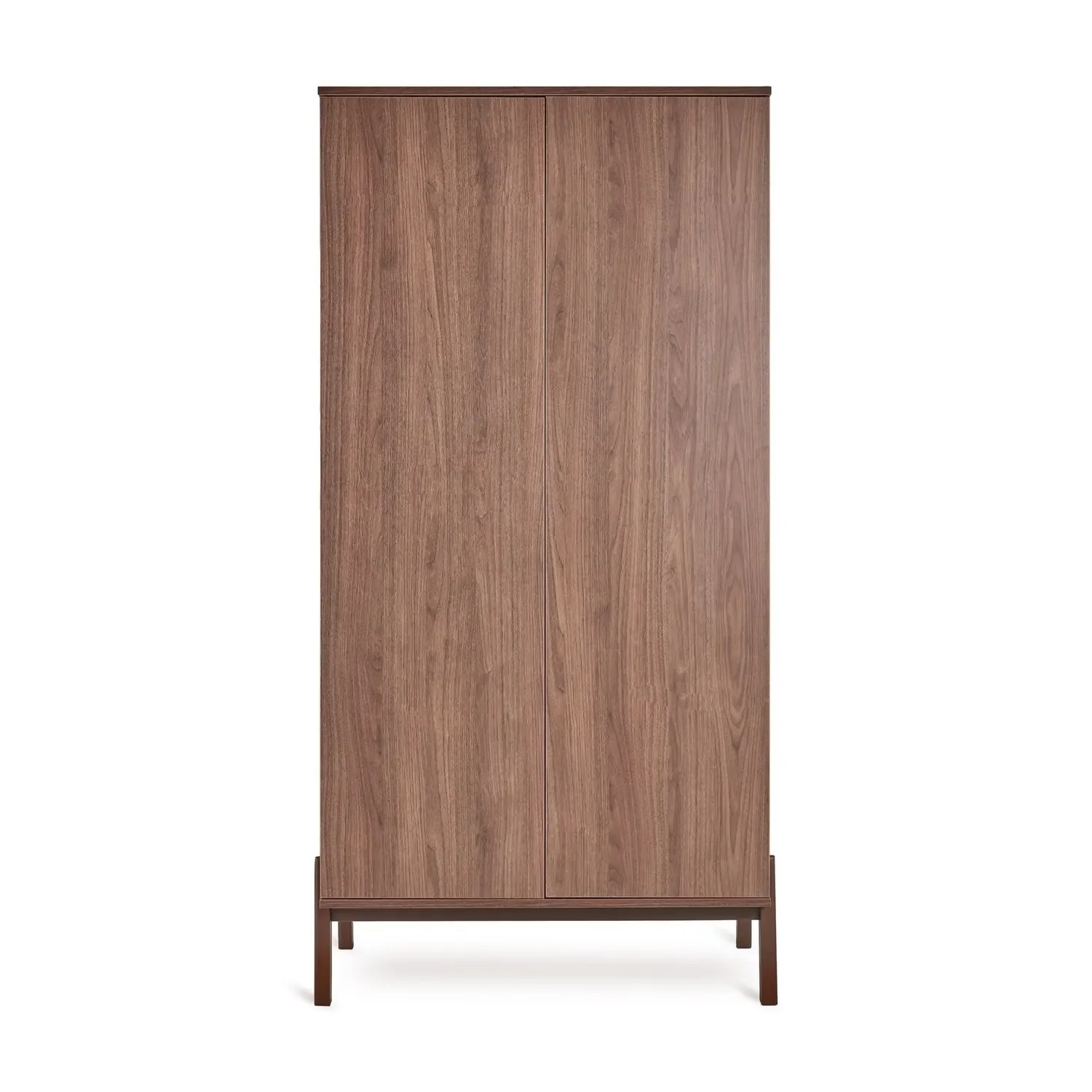 "Quax Ashi Kleiderschrank | 2-türiger Babykleiderschrank mit Soft-Close & viel Stauraum, Breite: 96 cm, Höhe: 196 cm, Länge: 58 cm, Farbe: Kastanie image"