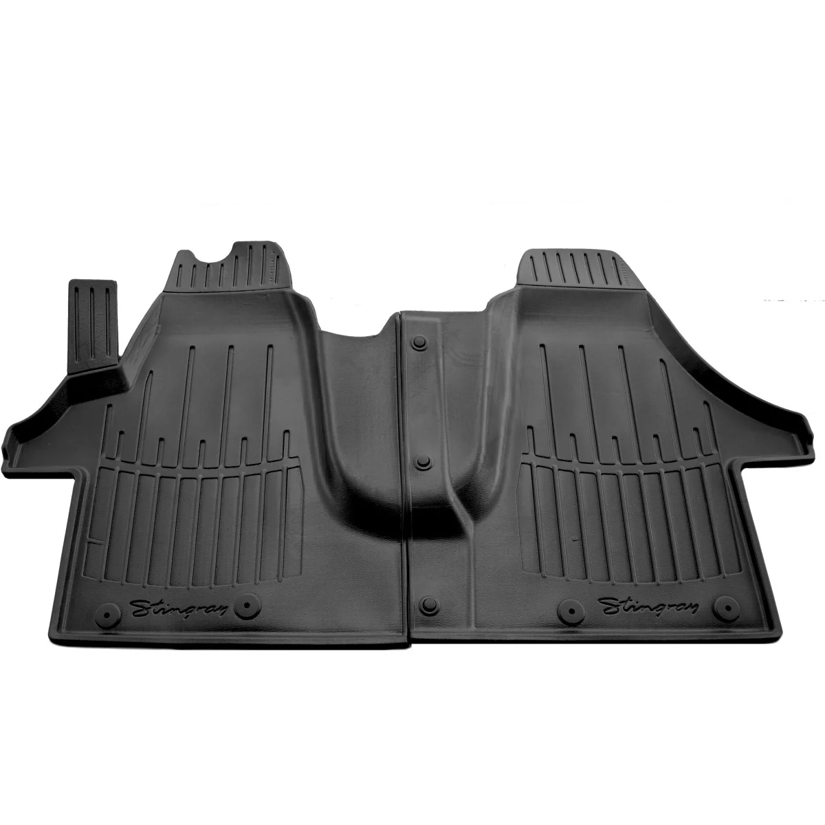 "Fußmatten Auto, Gummimatten Auto 3D für VOLKSWAGEN T6 (1plus1) (2015-2021), passgenaue Autofußmatten, hohe Ränder image"