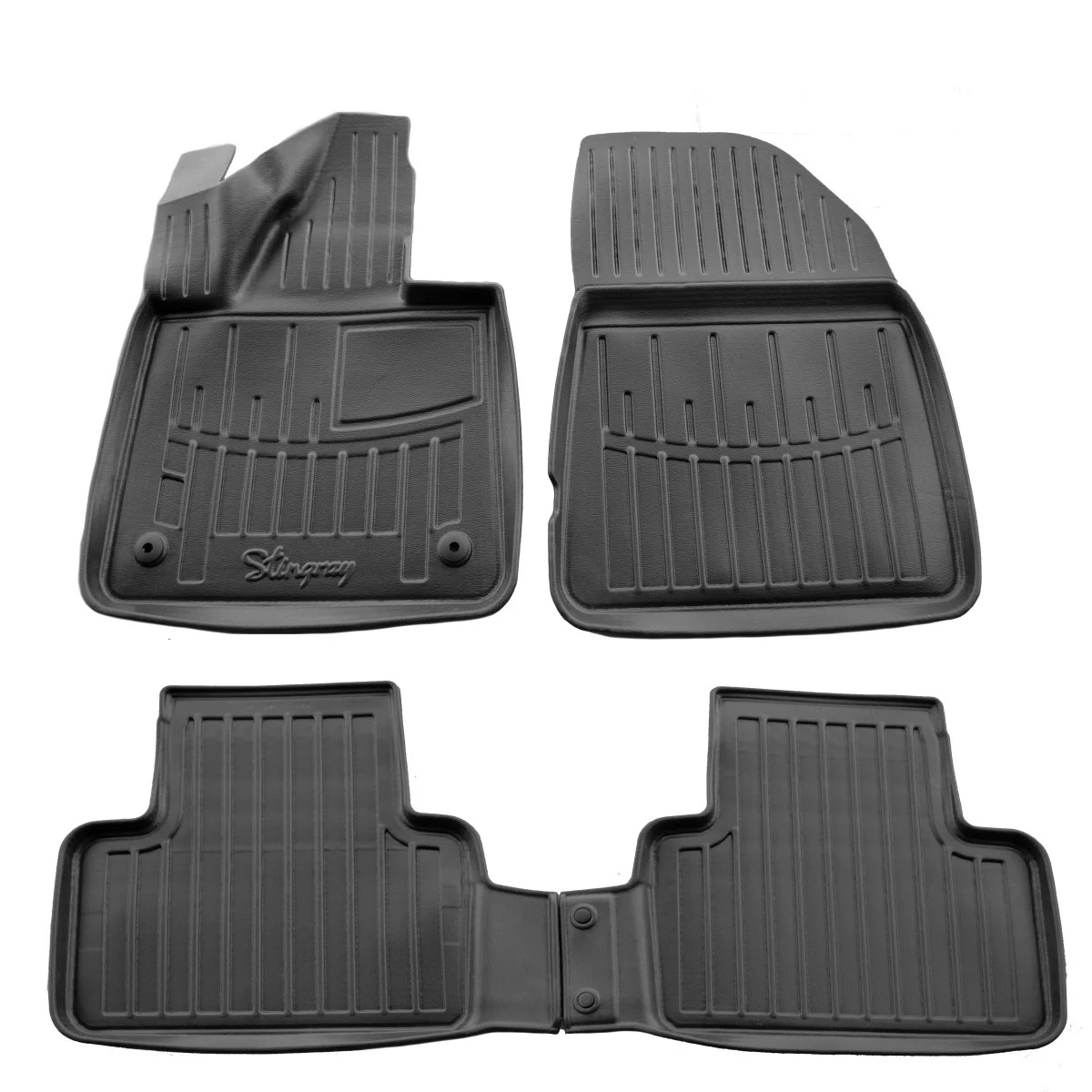 "Gummifußmatten Auto Set 3D für VOLVO EX30 (2023-...), passgenau, hoher Rand, Polyurethan, rutschfest image"