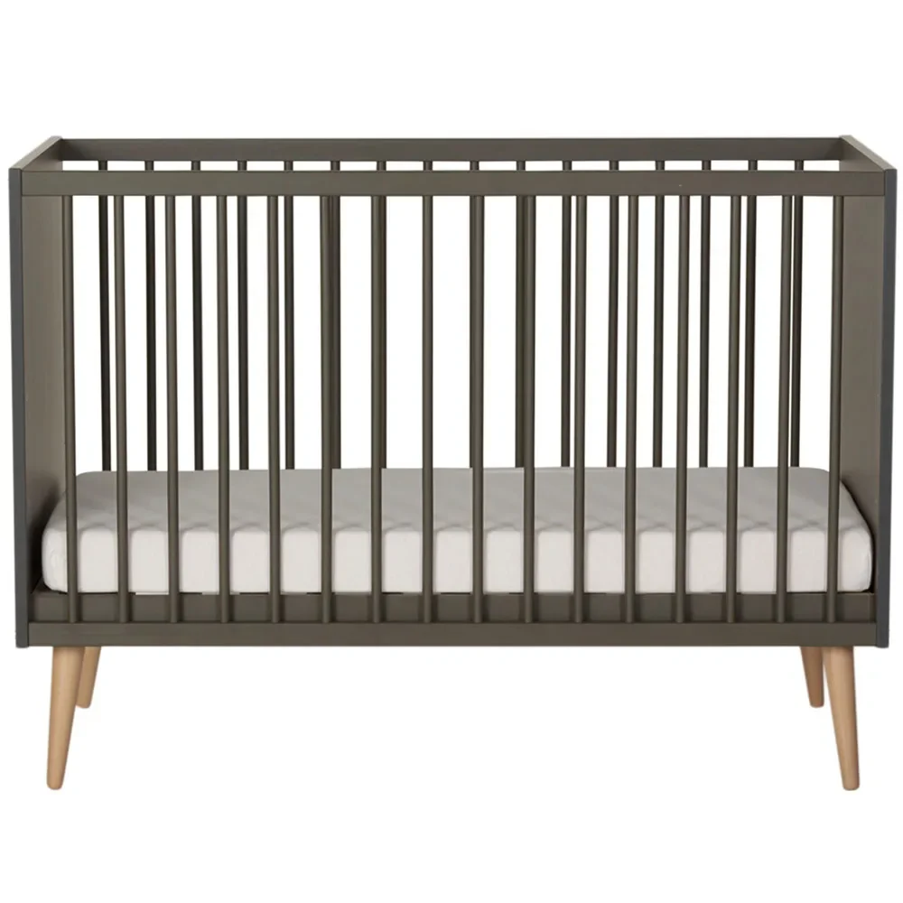 "Quax Cocoon Babybett Moos Braun 60 x 120 image"