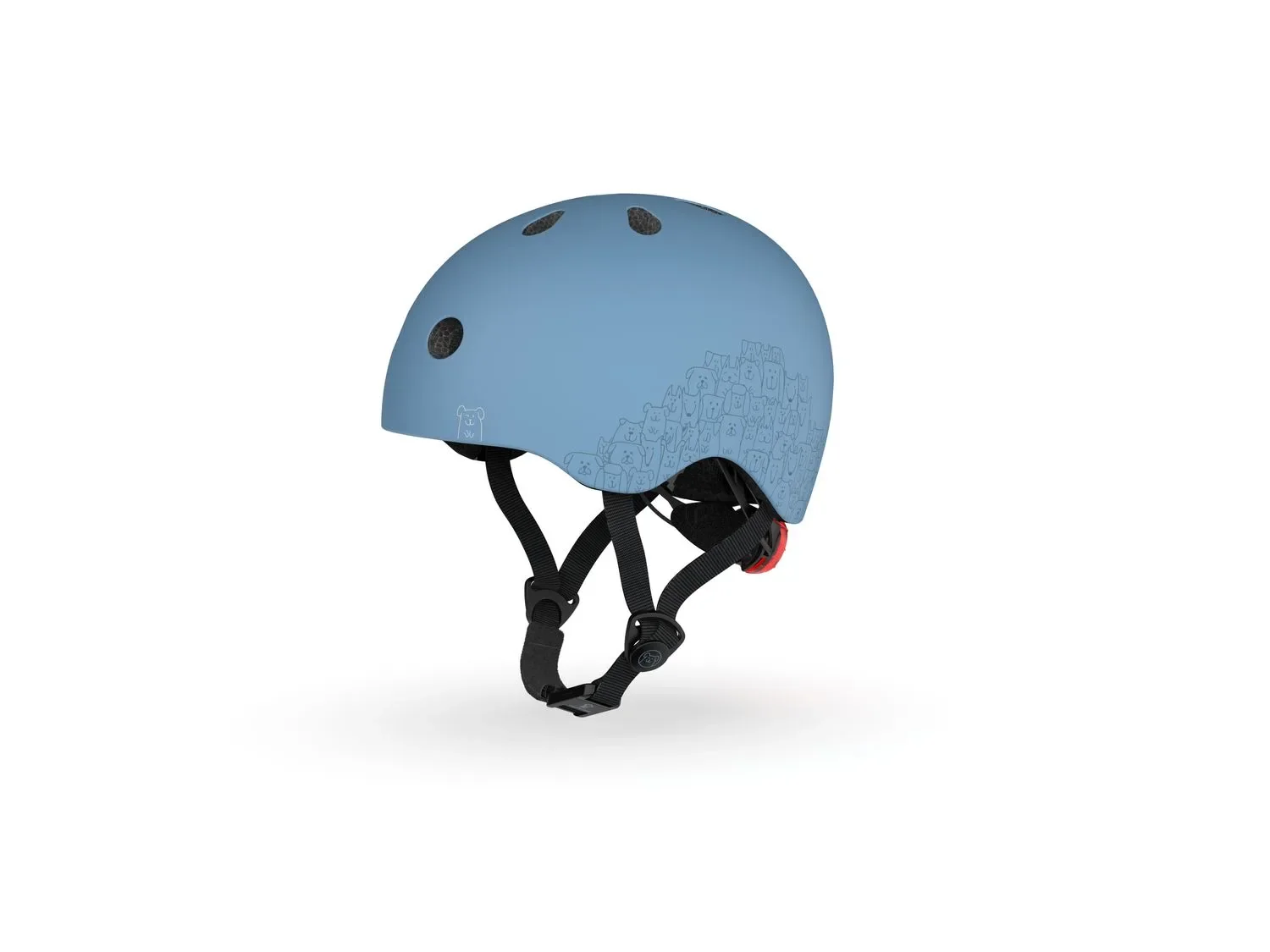 Scoot & Ride Reflective Helm in Steel, Größe XXS-S