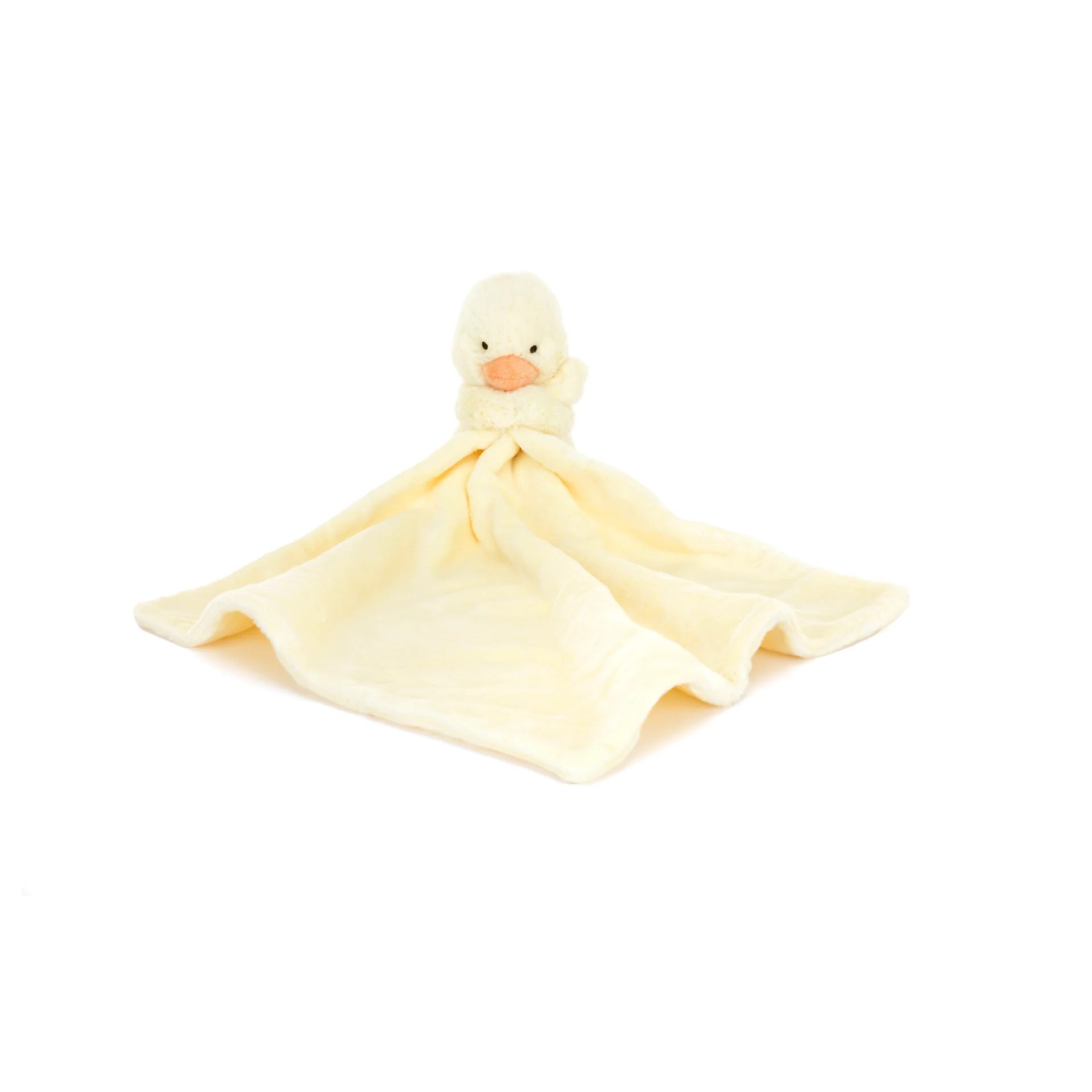 "Kuscheltier Ente mit Schnullerhalter, Sanfter Schlafbegleiter, 15x7x7cm image"