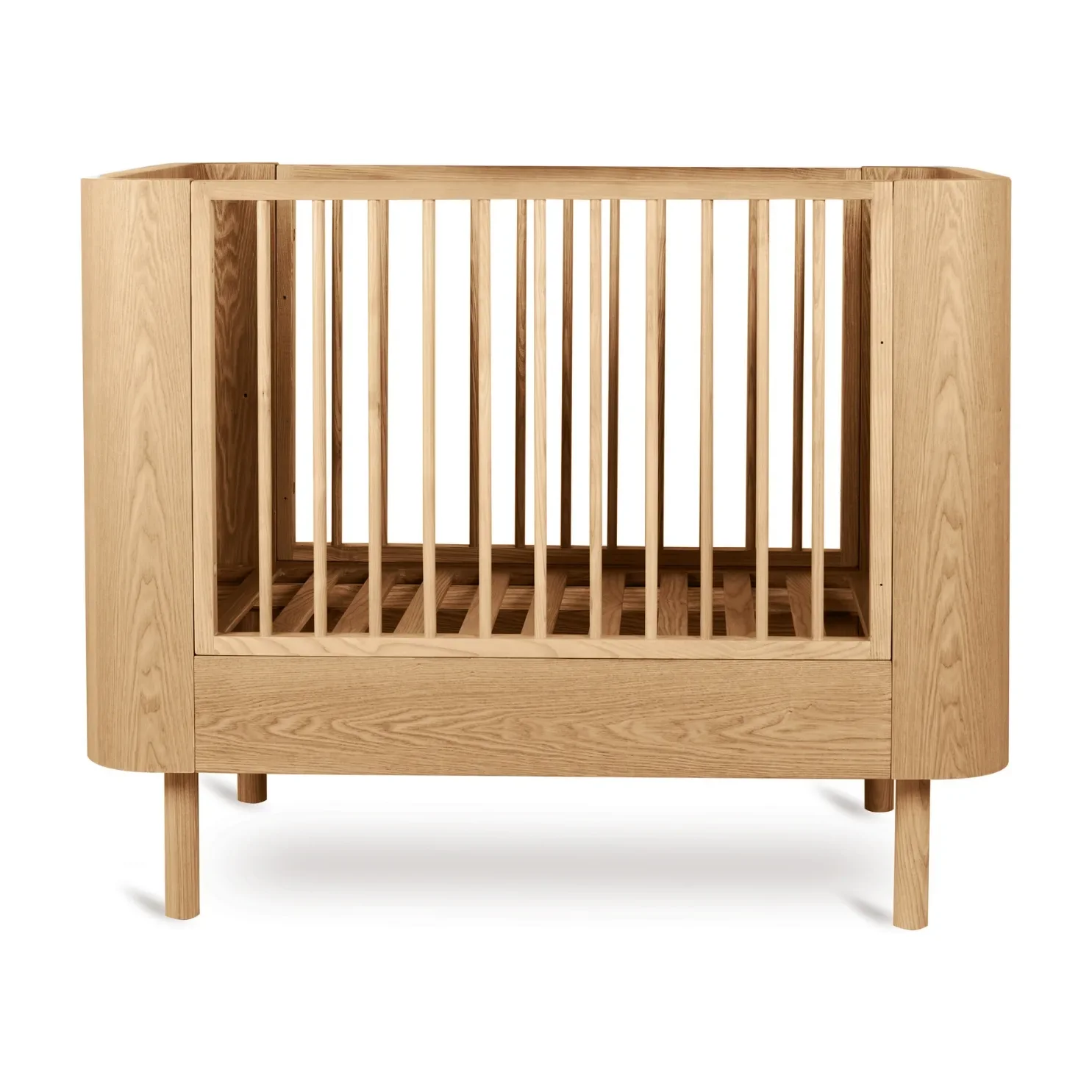 "Quax Yume Kinderbett 110 x 70 cm aus Esche und MDF mit Eschenfurnier, Farbe: Naturasche image"