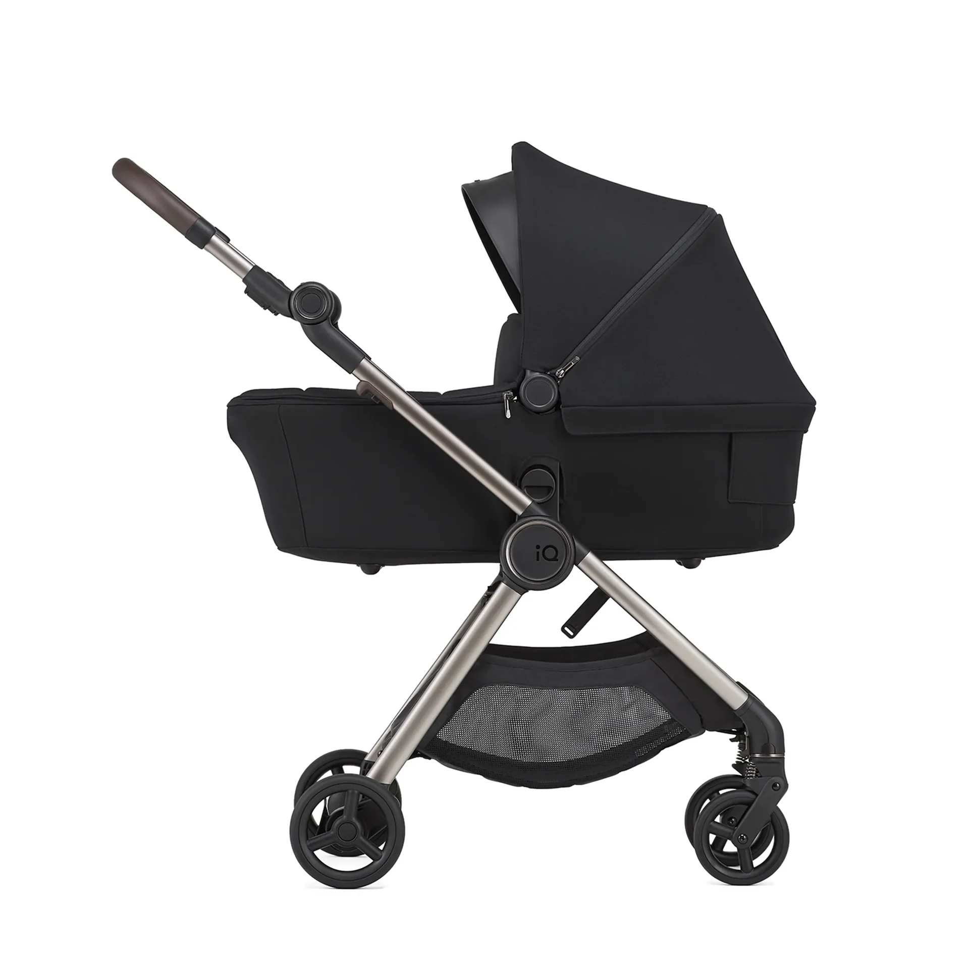 Buggy Kinderwagen Anex IQ – Reisebuggy mit Einhand-Faltmechanismus und XXL-Sonnendach, smoky
