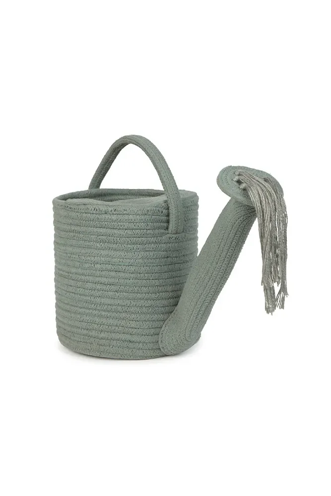 "Gießkanne aus Korbgeflecht, stilvolle Pflanzenbewässerung, handgewebt, 30×12 cm image"