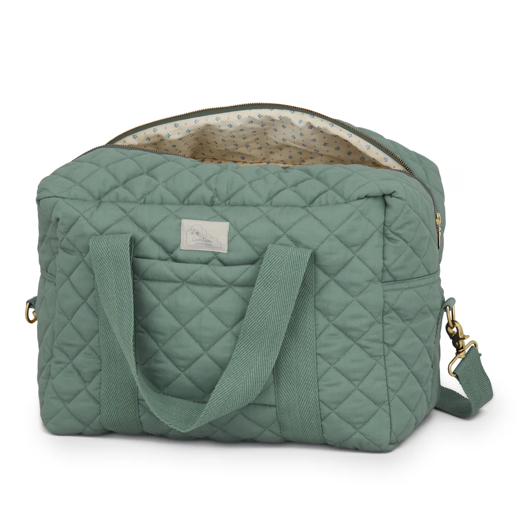 "Wickeltasche OCS, Bio-Baumwolle, Efeugrün, Cam Cam, Wickelrucksack, Babytasche, großes Modell image"