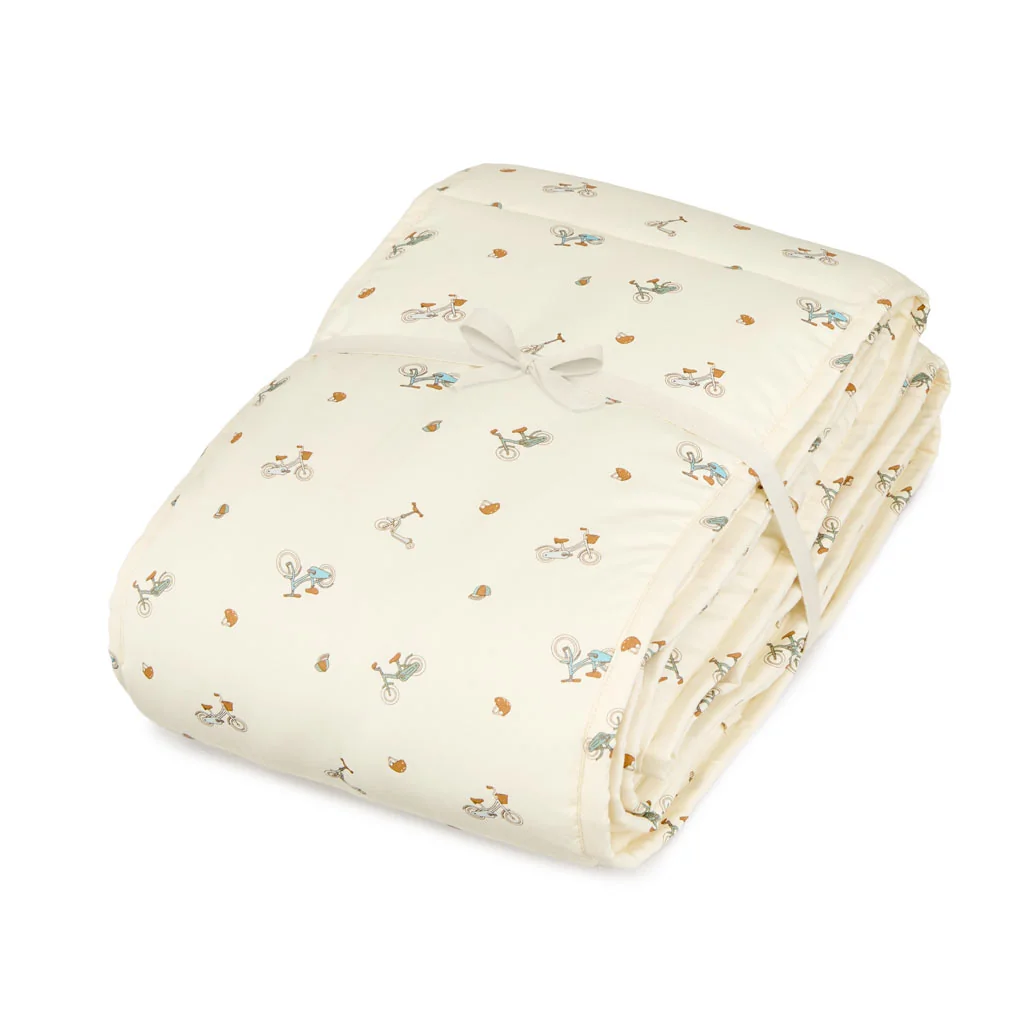 "Bettumrandung Nestchen Cam Cam, Bio-Baumwolle, Fahrrad-Motiv, atmungsaktiv image"