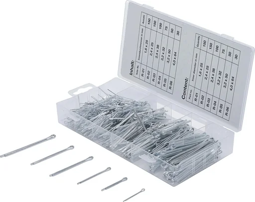 "Splinte-Sortiment, 1,6 - 4,0 mm, 555-tlg. image"