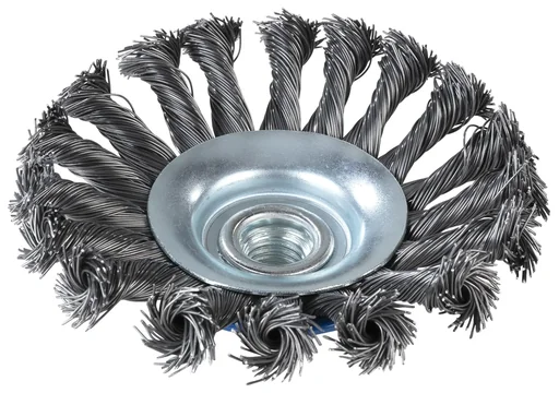 "Kegelbürste gezopft, Stahldraht, Ø 115 mm, M14 image"