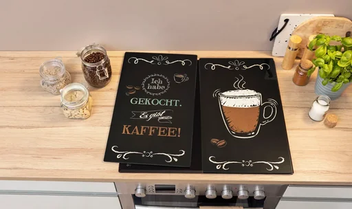 "Herdabdeckplatten "Coffeetime" 2er-Set image"