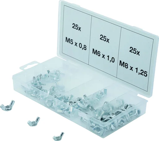 "Flügelmuttern-Sortiment, 75-tlg. image"