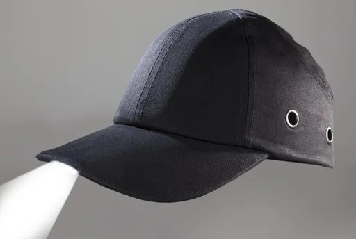 "Sicherheitskappe schwarz mit LED image"