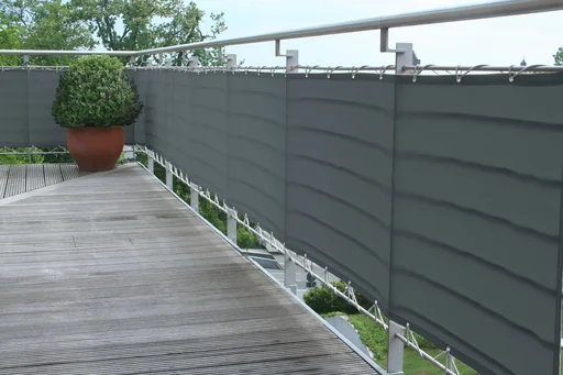 "Balkonverkleidung, anthrazit, 75 x 500 cm image"