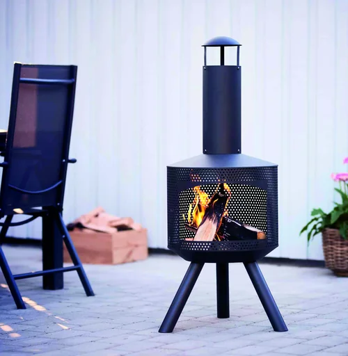 "Feuerstelle Kamin Ø 43,5 cm H x 114 cm image"