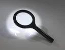 Vergrößerungs-Lupe mit 15 LEDs, Schwarz