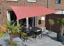 Viereck-Sonnensegel HDPE terracotta 250 x 300cm