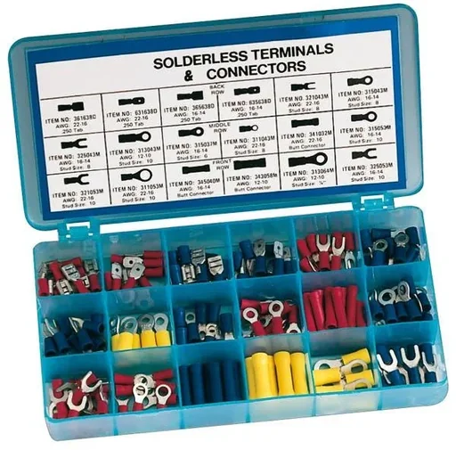 "Flachstecker und Kabelverbinder-Sortiment 175-teilig image"