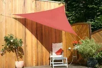 "Dreieck-Sonnensegel HDPE terracotta 300 x 300 x 300cm image"
