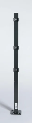 "Eckpfosten mit Fuß, Montageplatte integriert, anthrazit, 1100 x 40 x 40 mm image"