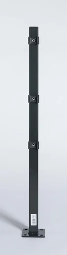"Pfosten mit Fuß, Montageplatte integriert, anthrazit, 1100 x 40 x 40 mm image"