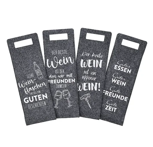 "Flaschentasche aus Filz, 4er-Set image"