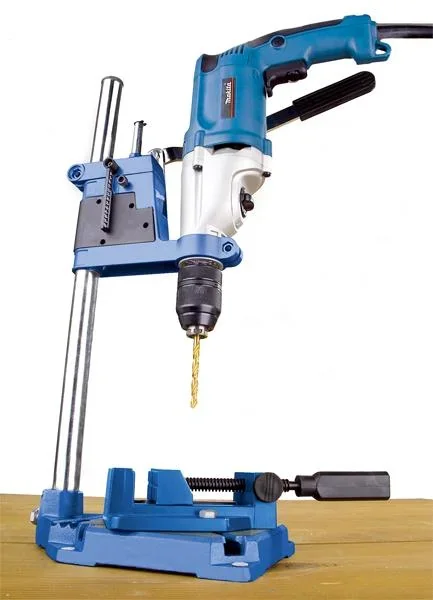 Bohrständer und Maschinenschraubstock im Set