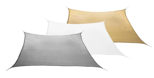 "Balkon-Sonnensegel  HDPE creme weiss 270 x 140cm image"