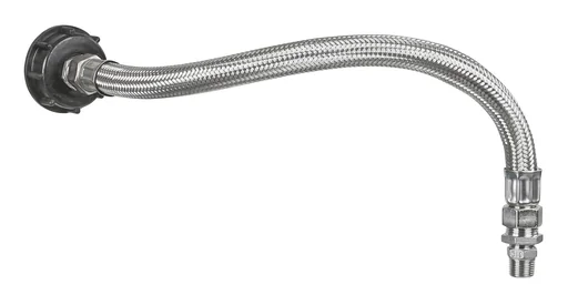 "Anschlussset für IBC Behälter - mit flexiblen Panzerschlauch image"