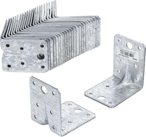 "Winkelverbinder mit Sicke 70 x 70 x 55 mm, 25 Stück image"