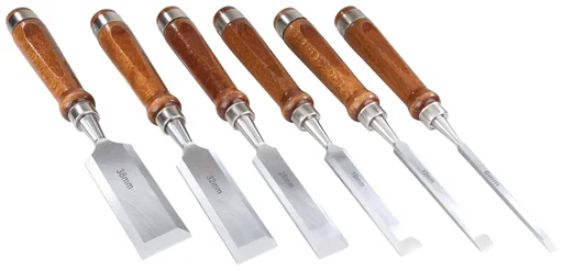 "Stechbeitel-Satz in Rolltasche, 6-teilig image"