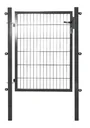 Gartentor für Einstabmatte anthrazit, einflügelig - 125 cm hoch - 100 cm breit
